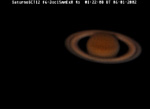 Saturno - Foto effettuata con SCT 12'' f/6 e CCD il 06/02/2002 alle 01:22:08 T.U.